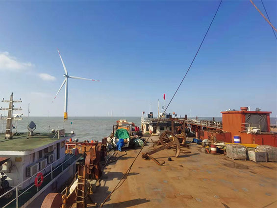 江蘇（sū）如東H5 35KV海纜（lǎn）維修項目（2021年--亨通海工）