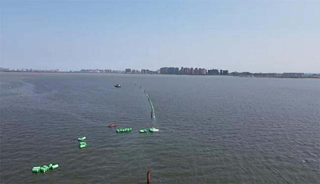 青（qīng）島膠州灣（wān）海底管道浮拖安裝工程順（shùn）利完工