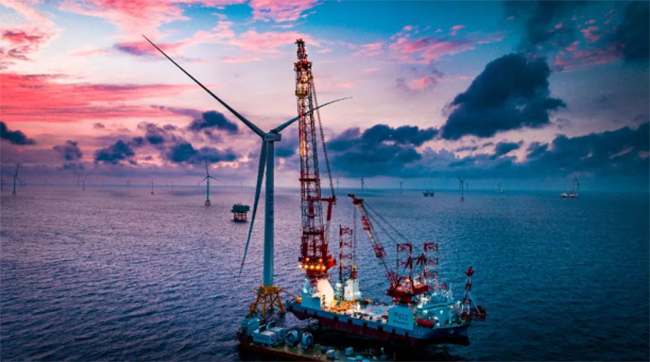 百萬千瓦級海上（shàng）風電項目，首台14MW風機吊裝！