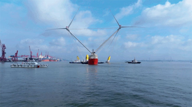 大國重器！全球最大漂浮式風（fēng）電平台（tái）啟航出海