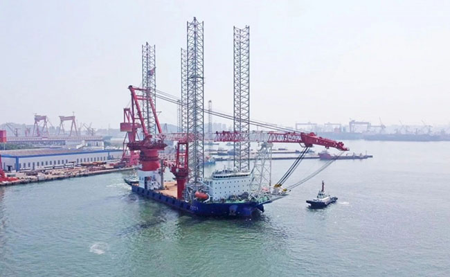 國內綜合性能最強（qiáng）的“第四代 ”海上風電施工平台“港航平5”開啟海試