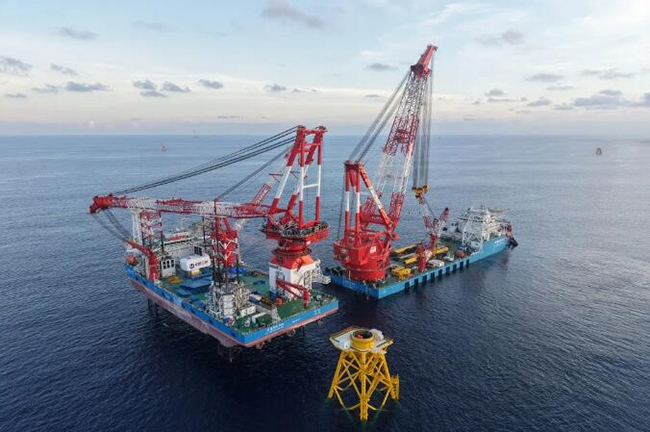 雙“艦”合璧！港航（háng）局實現海上風電全流程自主化施工