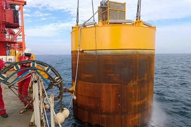 陽（yáng）江漂浮式海上風（fēng）電項目完成全部吸力錨（máo）沉（chén）貫施工