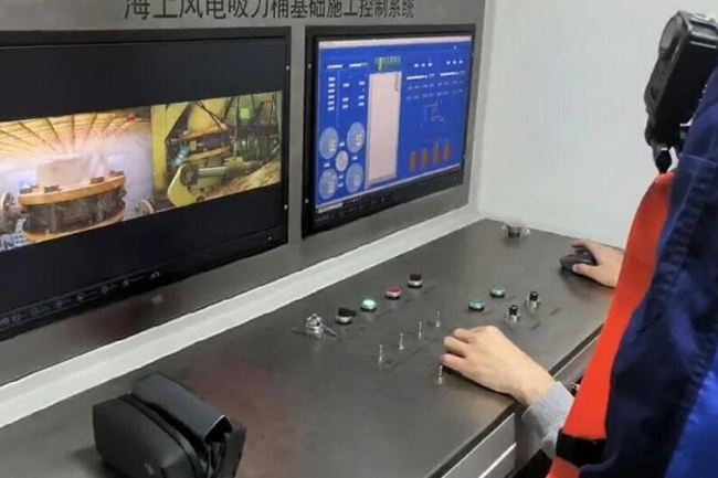 陽江漂浮式海上風電項（xiàng）目完成全部吸力錨沉貫施工