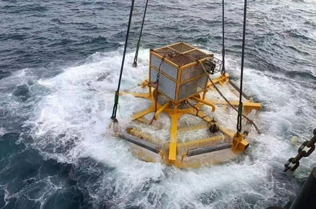 陽江漂浮式海上風電項目完成全部吸力錨沉貫施工