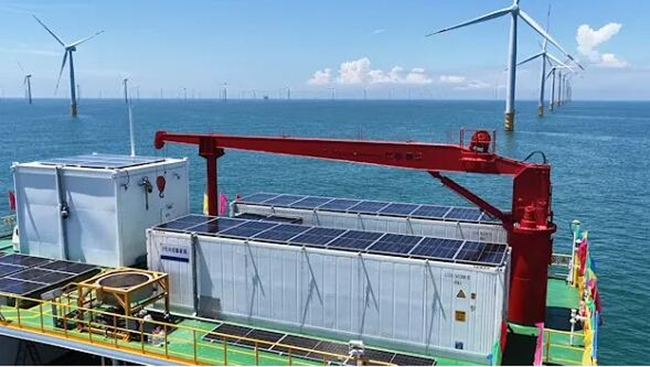 全國首（shǒu）個（gè）吸力筒基礎桁架式“風漁融合”型海洋牧（mù）場正式投產