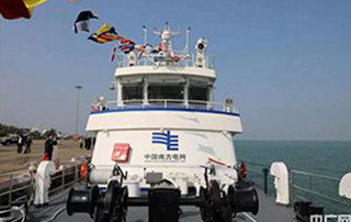 國內（nèi）首艘自主建造（zào）500千（qiān）伏海底電纜運維船交付使用