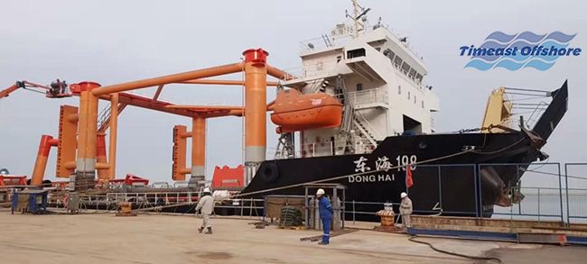 冀東（dōng）油田（新建導管架和海上簡易生產平台的安裝）項目進展順利