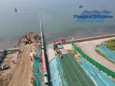 青島市膠州（zhōu）灣海底天然氣管線工程海底管道浮拖安裝及配套附屬工程（2022年--中石油）